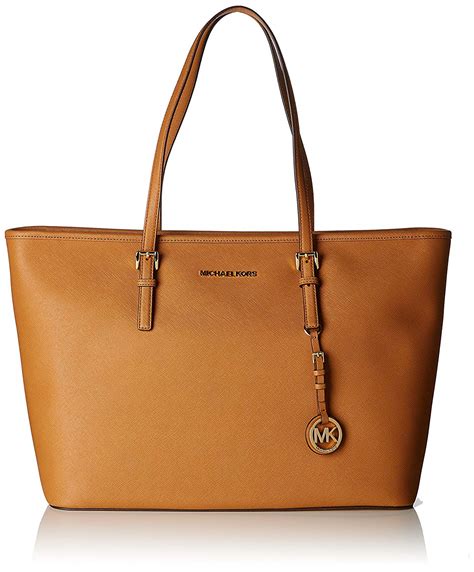 Michael Kors Jet Set Medium Travel Saffiano Leather Tote .